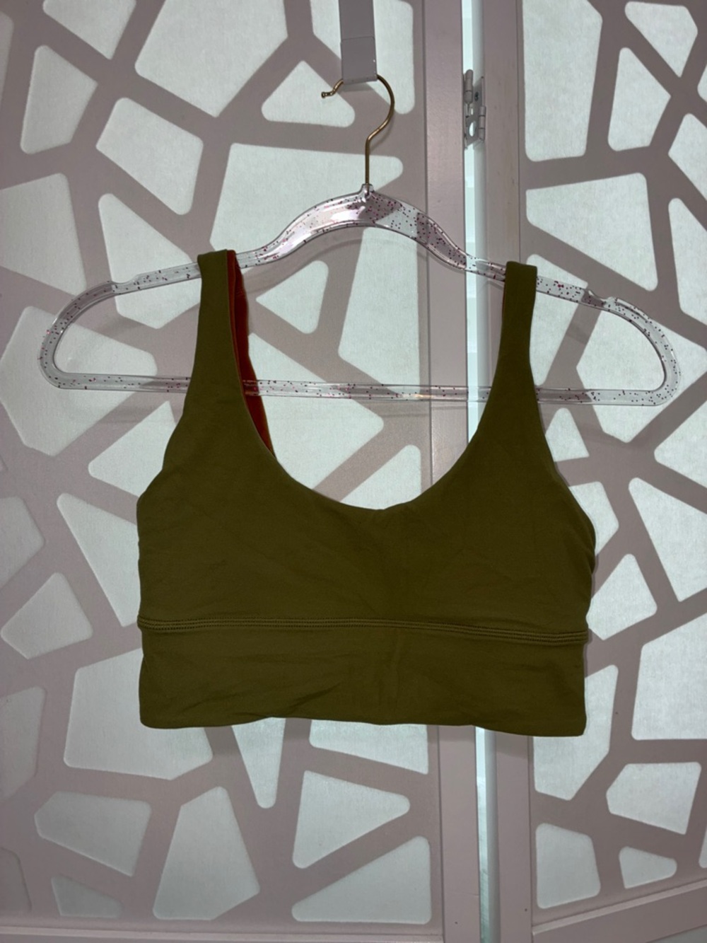 lululemon athletica align bra - Olive Green Scoop-Neck Sports Bra *Reversible